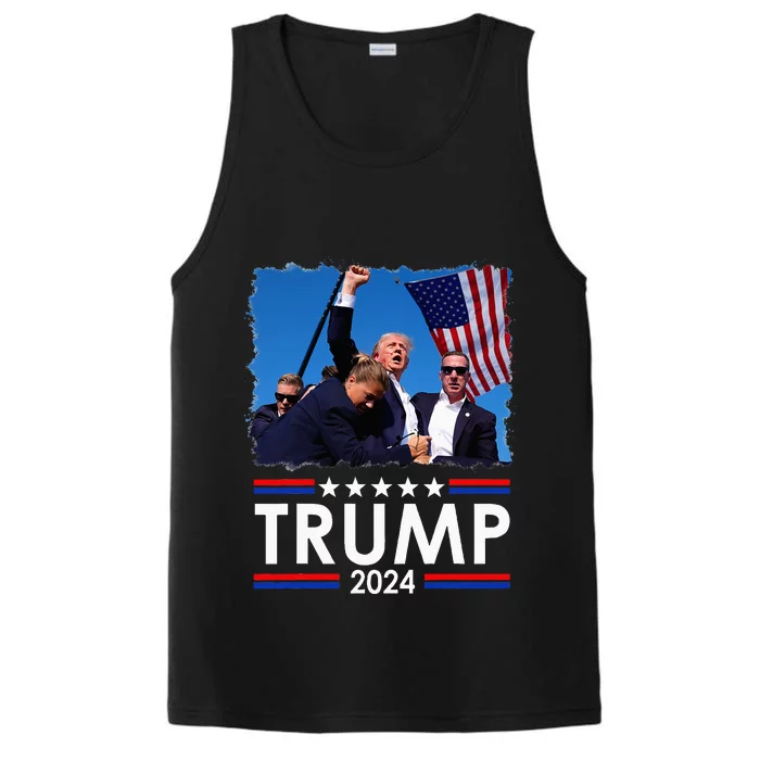 Trump Fist Pump Shot At Trump 2024 Trump Survives Rally Performance Tank