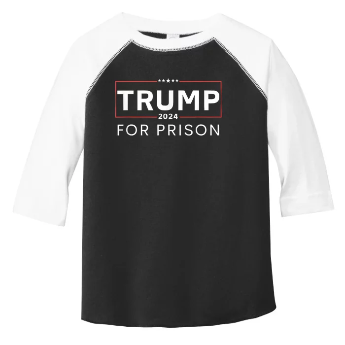 Trump For Prison 2024 Toddler Fine Jersey T-Shirt