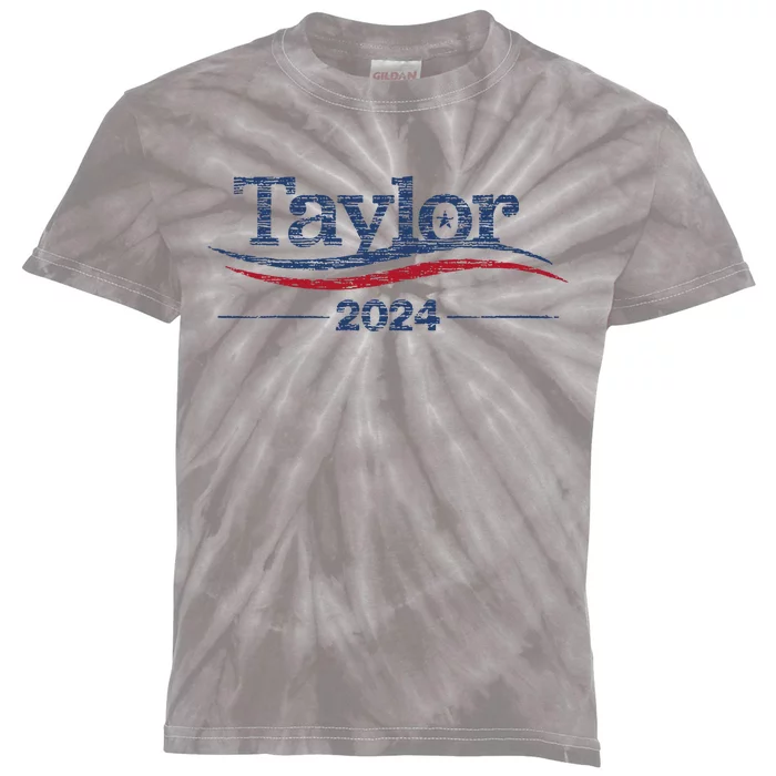 Taylor For President 2024 Kids Tie-Dye T-Shirt