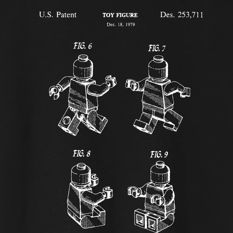 Toy Figurine Patent Master Builder Building Brick Women's Crop Top Tee