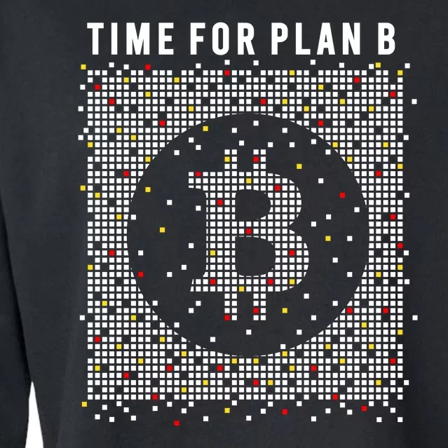 Time For Plan B Bitcoin Cropped Pullover Crew