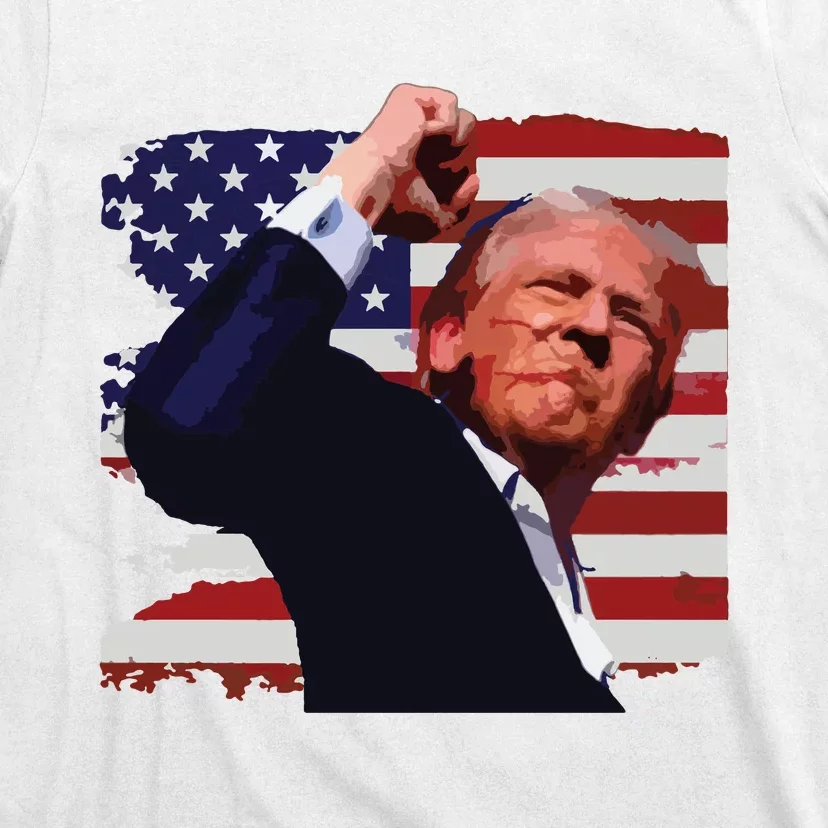 Trump Fist Pump Shot A Trump 2024 Trump For President T-Shirt