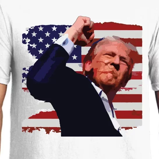 Trump Fist Pump Shot A Trump 2024 Trump For President Pajama Set