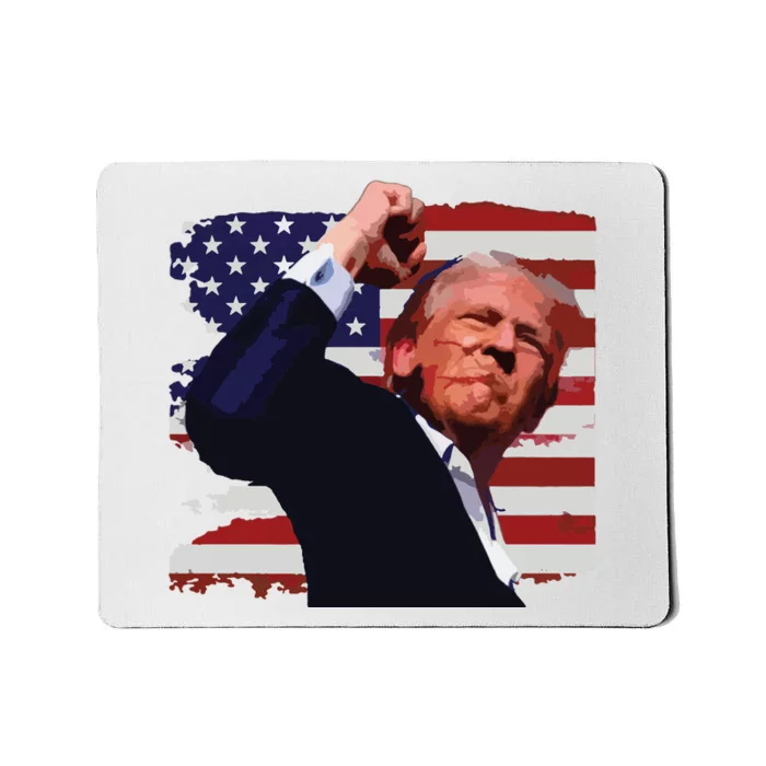 Trump Fist Pump Shot A Trump 2024 Trump For President Mousepad