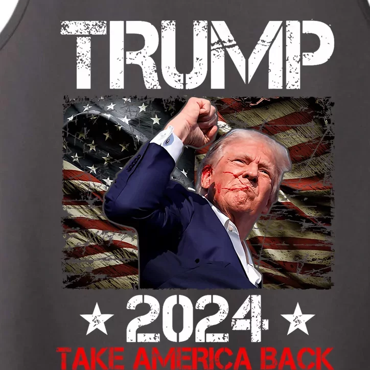 Trump Fist Pump Shot At Trump 2024 Trump Survives Rally Performance Tank