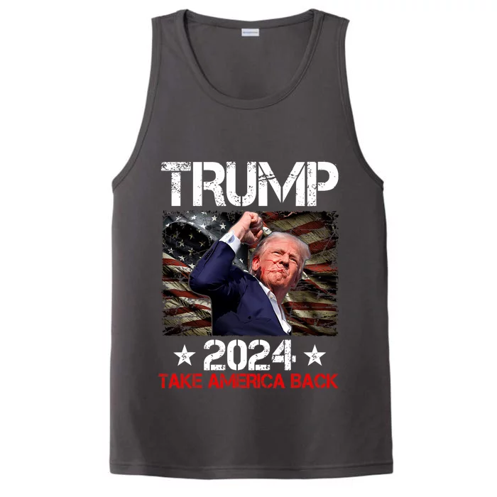 Trump Fist Pump Shot At Trump 2024 Trump Survives Rally Performance Tank