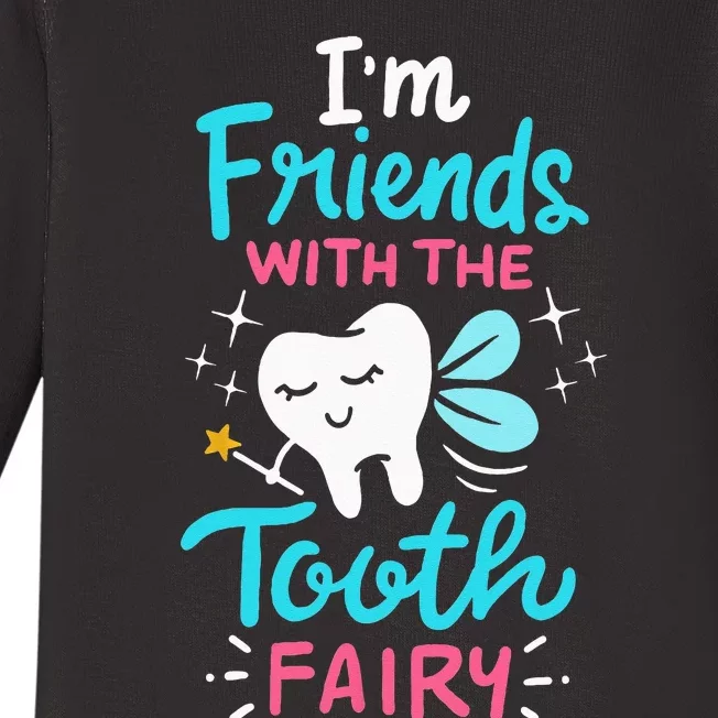 Tooth Fairy Pediatric Dentist Dental Assistant Hygienist Baby Long Sleeve Bodysuit