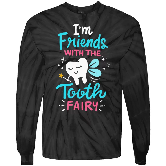 Tooth Fairy Pediatric Dentist Dental Assistant Hygienist Tie-Dye Long Sleeve Shirt