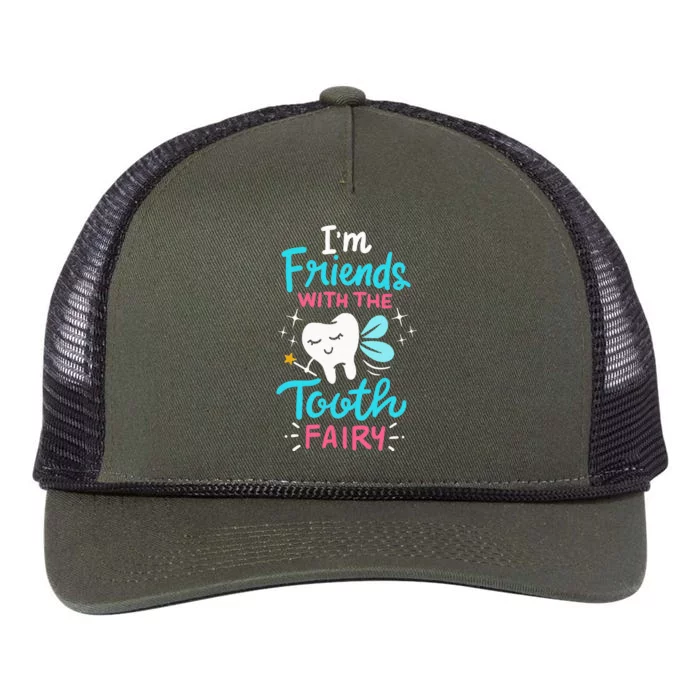 Tooth Fairy Pediatric Dentist Dental Assistant Hygienist Retro Rope Trucker Hat Cap