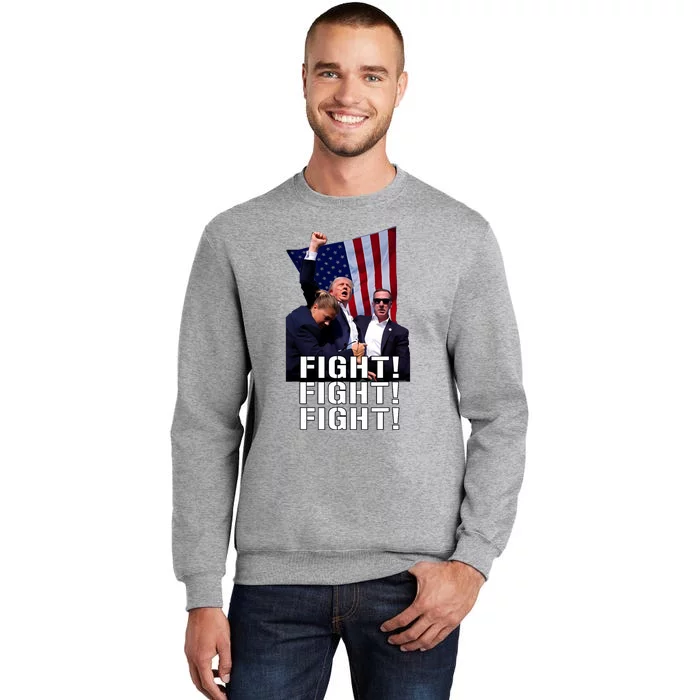 Trump Fist Pumped Fight Pray For Trump America Sweatshirt