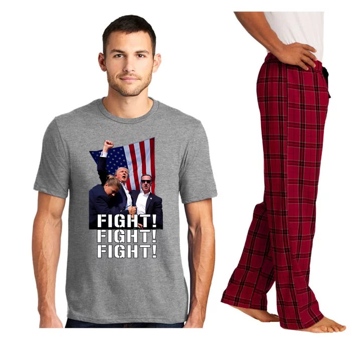 Trump Fist Pumped Fight Pray For Trump America Pajama Set