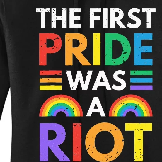 The First Pride Was A Riot LGBTQ+ Subtle Pride Month 2021 Women's Pullover Hoodie