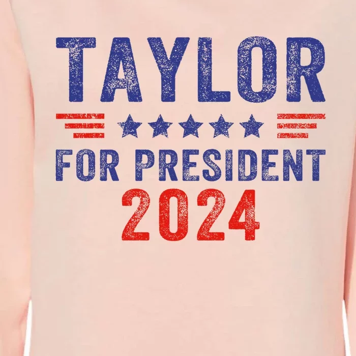 Taylor For President 2024 Womens California Wash Sweatshirt