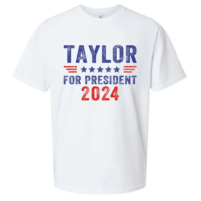 Taylor For President 2024 Sueded Cloud Jersey T-Shirt