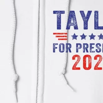 Taylor For President 2024 Full Zip Hoodie