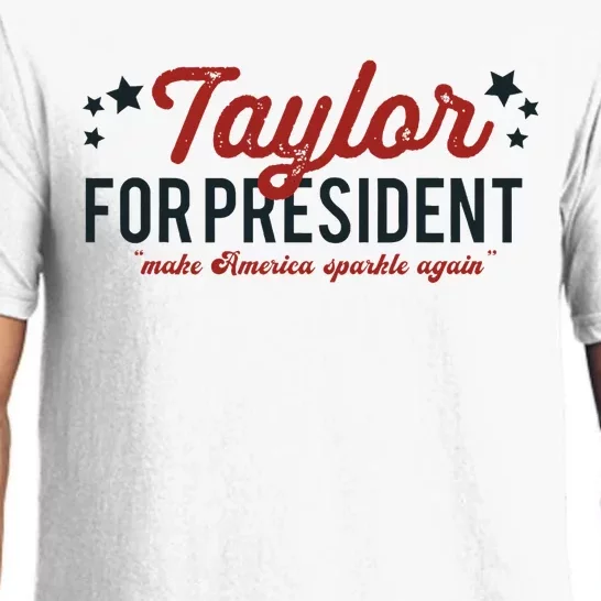 Taylor For President 2024 Funny Campaign Design Pajama Set