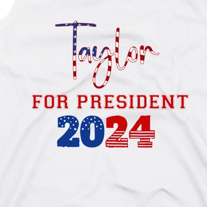 Taylor For President 2024 Funny Campaign Design Tank Top