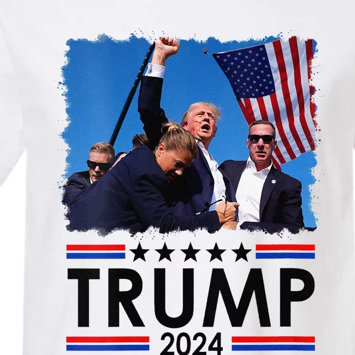 Trump Fist Pump Shot At Trump 2024 Trump Survives Rally Garment-Dyed Heavyweight T-Shirt