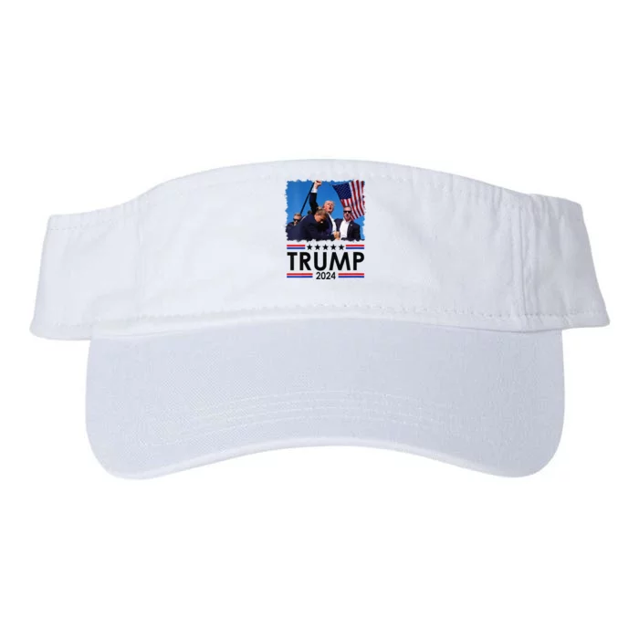 Trump Fist Pump Shot At Trump 2024 Trump Survives Rally Valucap Bio-Washed Visor