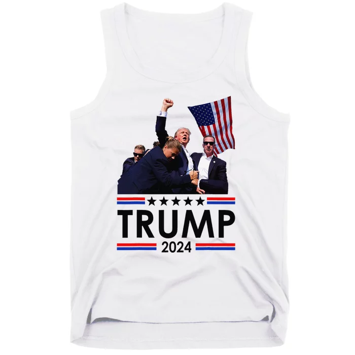 Trump Fist Pump Shot At Trump 2024 Trump Survives Rally Tank Top