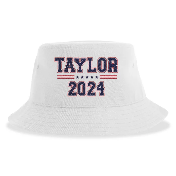 Taylor For President 2024 Bold Campaign Design Sustainable Bucket Hat