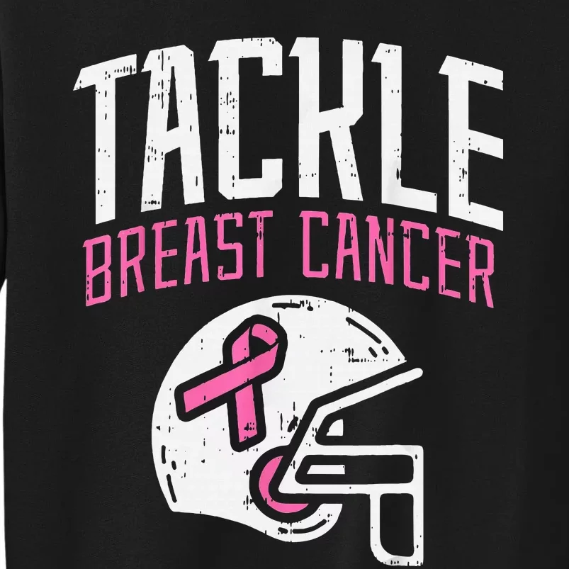 Tackle Football Ribbon Breast Cancer Awareness Sweatshirt