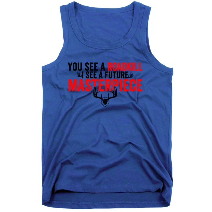 Taxidermy From Roadkill To Masterpiece Taxidermist Deer Gift Tank Top