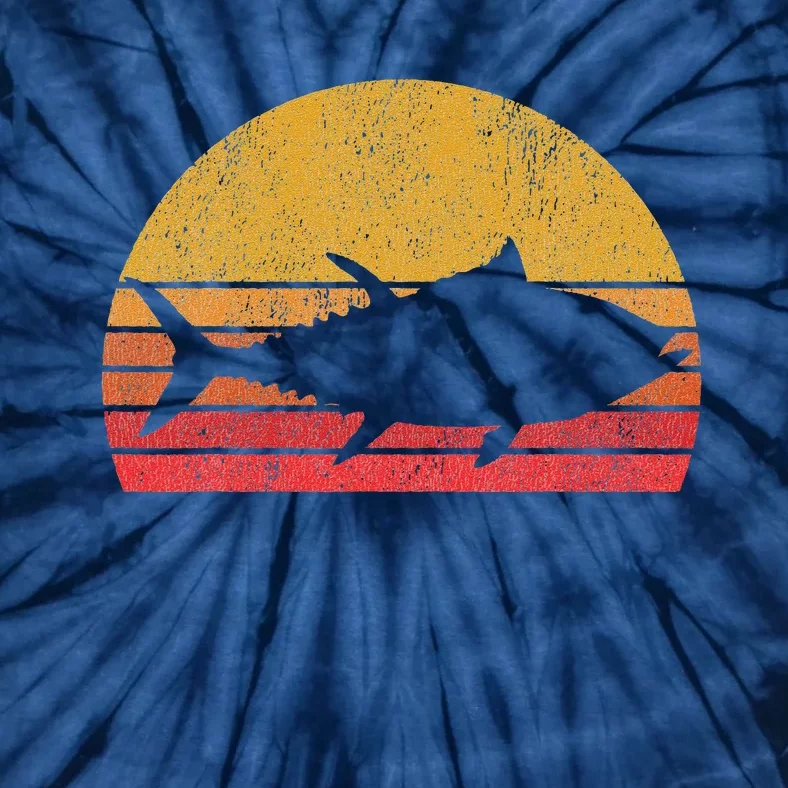 Tuna Fishing Retro Sunset Bluefin Fisherman Tie-Dye T-Shirt