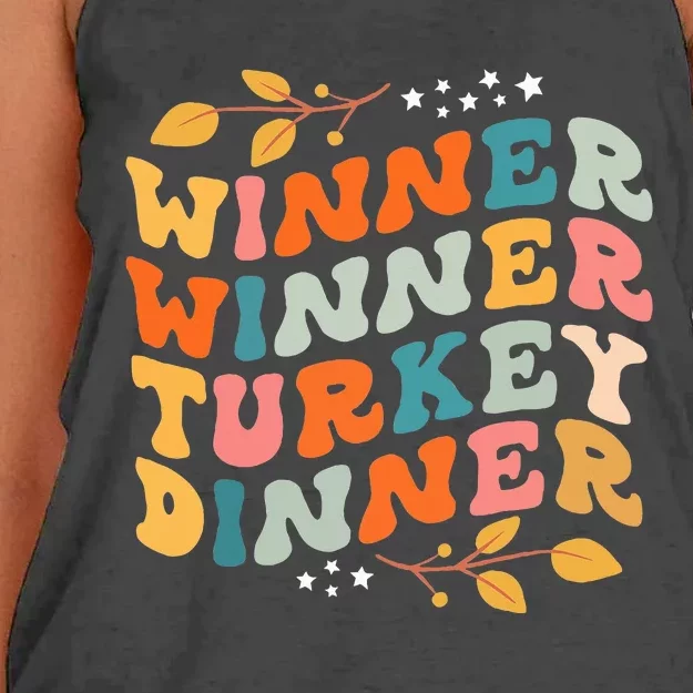 Thanksgiving Feast Retro Fall Fashion Women's Knotted Racerback Tank