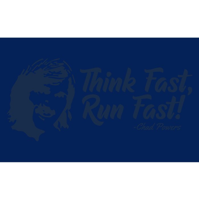 Think Fast Run Fast Bumper Sticker