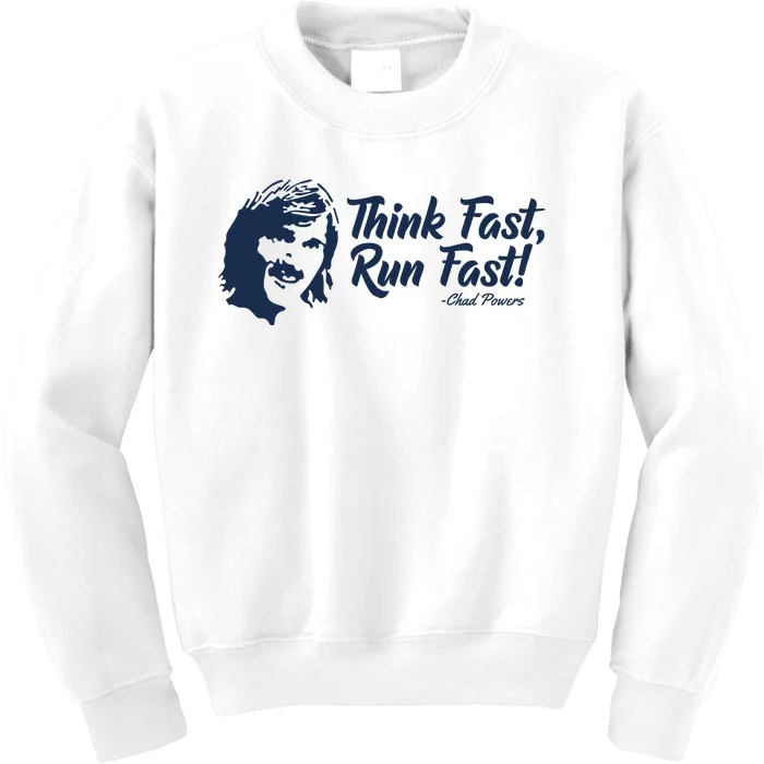 Think Fast Run Fast Kids Sweatshirt