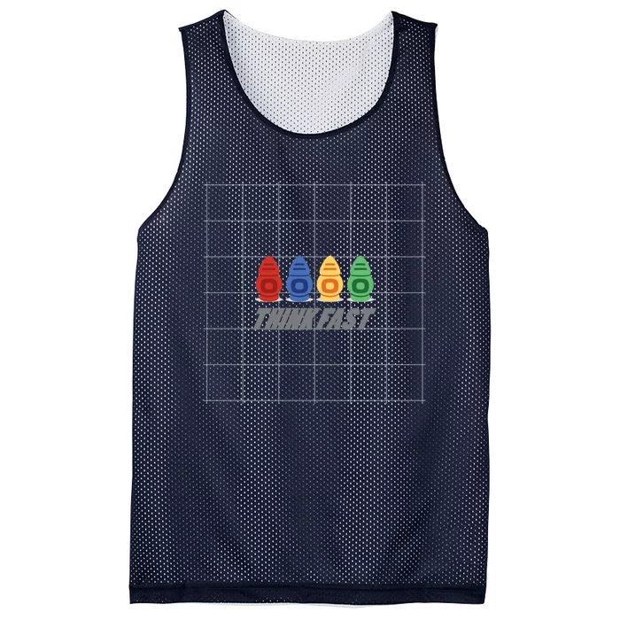 Think Fast Robots Mesh Reversible Basketball Jersey Tank