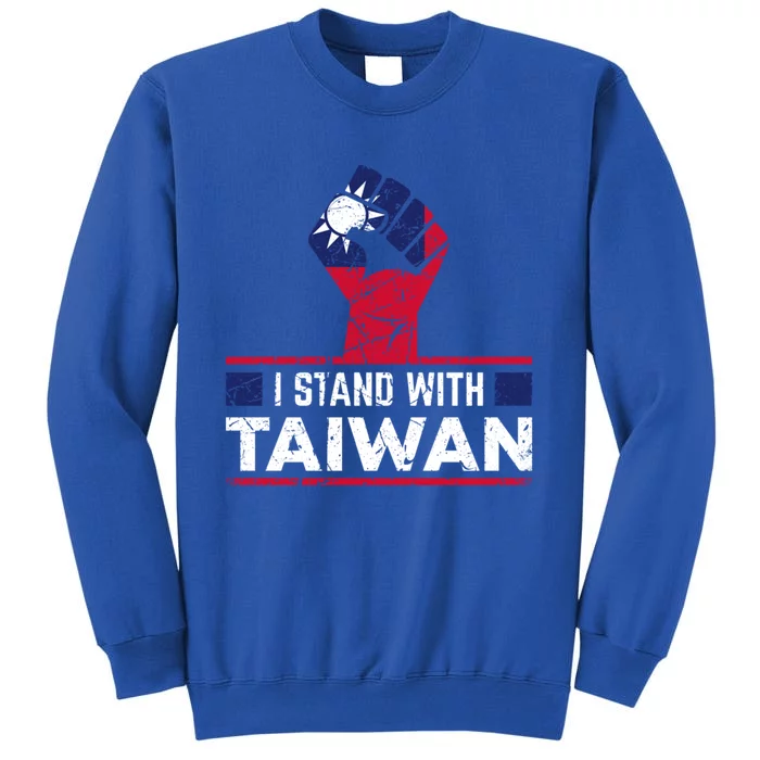 Taiwanese Flag Raised Fist I Stand With Taiwan Vintage Funny Gift Sweatshirt