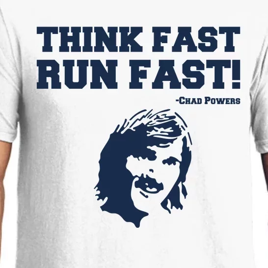 Think Fast Run Fast Chad Powers Pajama Set