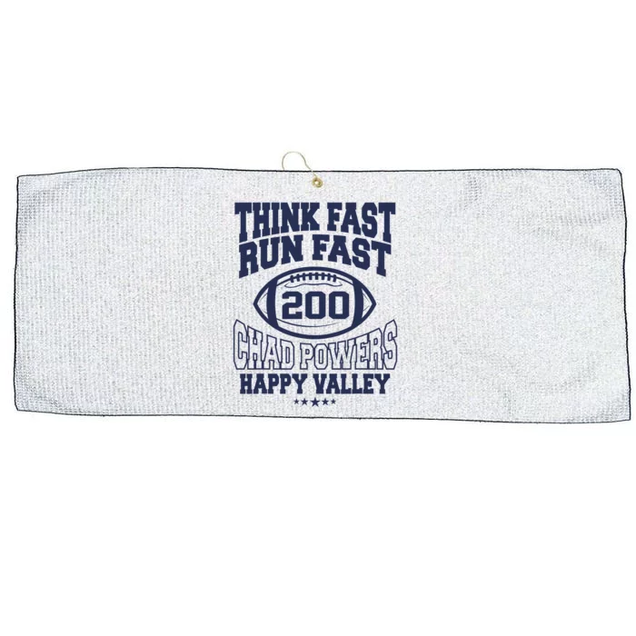 Think Fast Run Fast, Chad Powers 200 American Football Large Microfiber Waffle Golf Towel