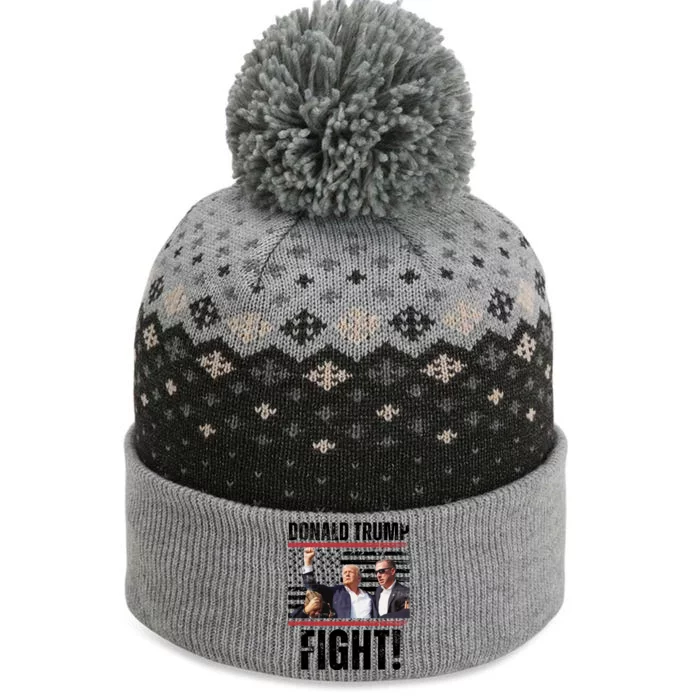 Trump Fight Rally Pennsylvania The Baniff Cuffed Pom Beanie