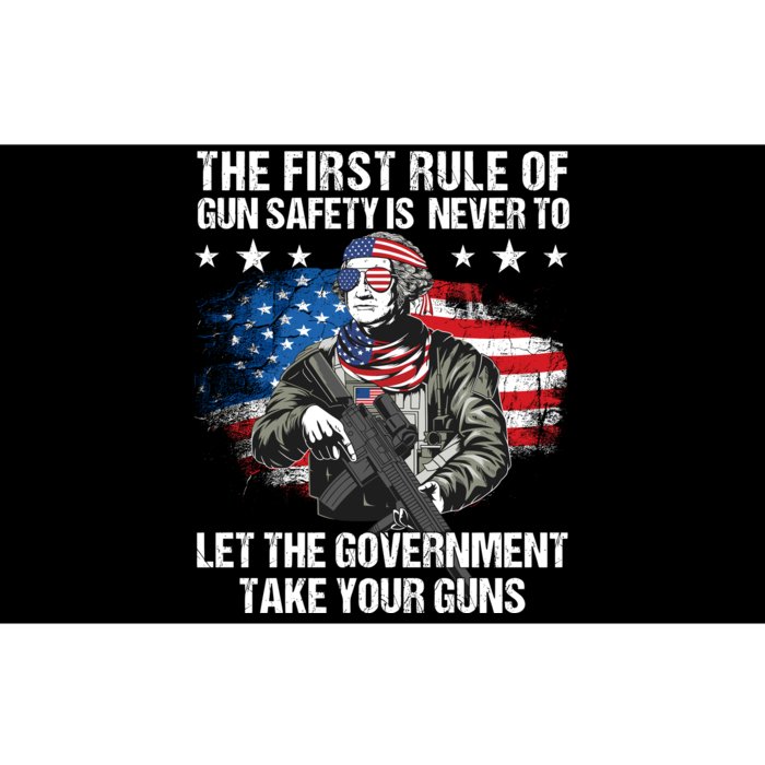 The First Rule Of Gun Safety George Washington Bumper Sticker