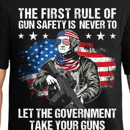 The First Rule Of Gun Safety George Washington Pajama Set