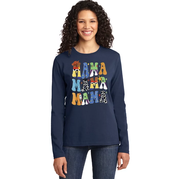 Toy Funny Story Mama Boy Mom MotherS Day Ladies Long Sleeve Shirt