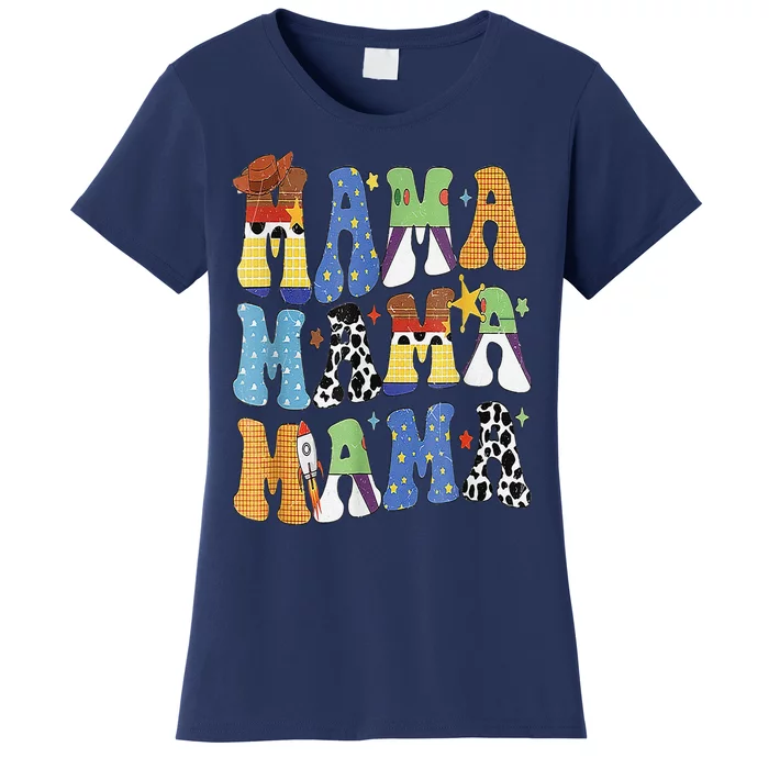 Toy Funny Story Mama Boy Mom MotherS Day Women's T-Shirt