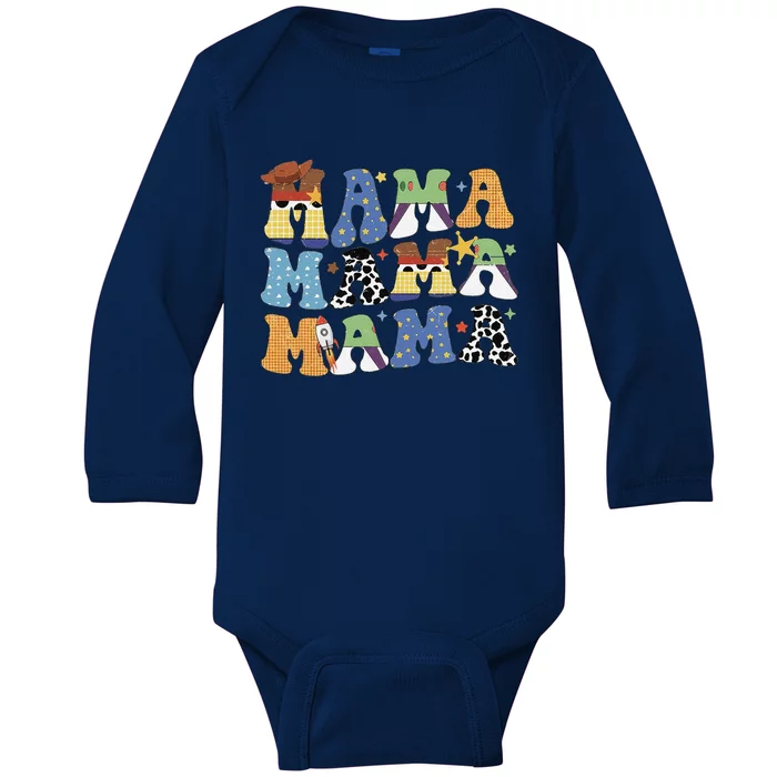 Toy Funny Story Mama Boy Mom MotherS Day Baby Long Sleeve Bodysuit