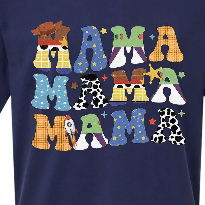 Toy Funny Story Mama Boy Mom MotherS Day Sueded Cloud Jersey T-Shirt