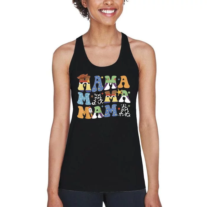 Toy Funny Story Mama Boy Mom Mothers Day Tee For Womens Women's Racerback Tank