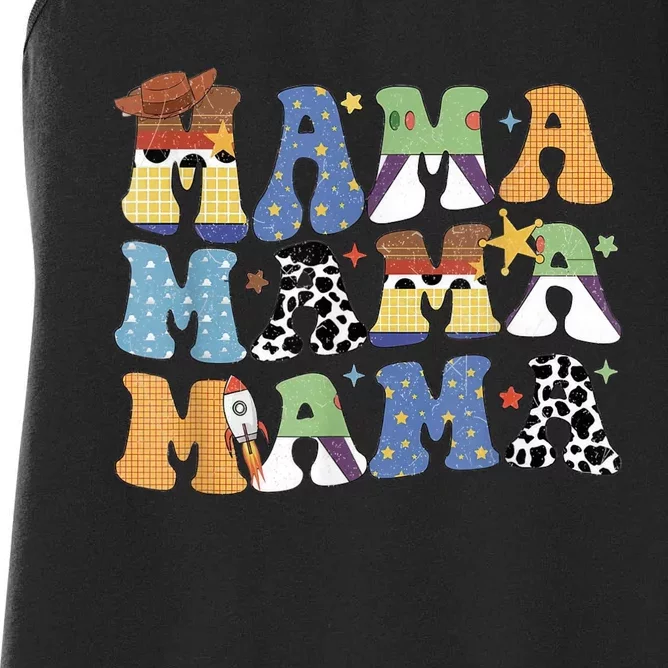 Toy Funny Story Mama Boy Mom Mothers Day Tee For Womens Women's Racerback Tank