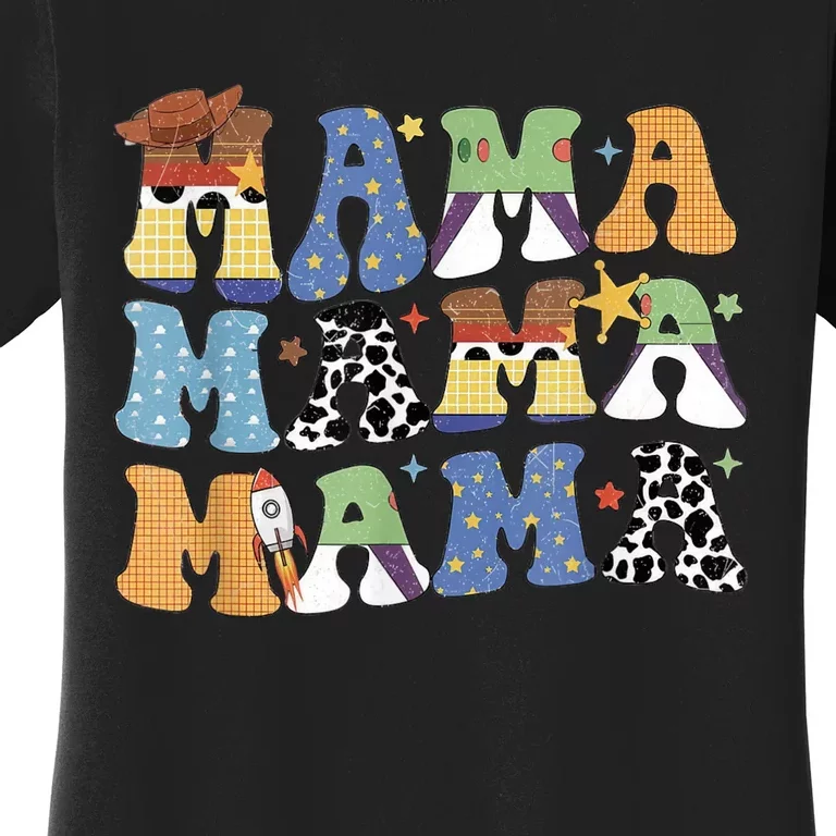 Toy Funny Story Mama Boy Mom Mothers Day Tee For Womens Women's T-Shirt