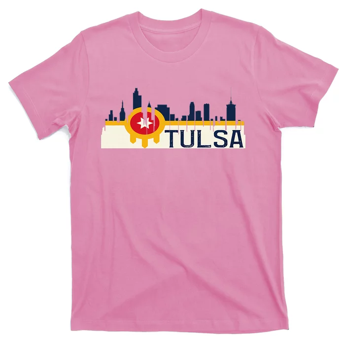 Tulsa Flag Skyline T-Shirt