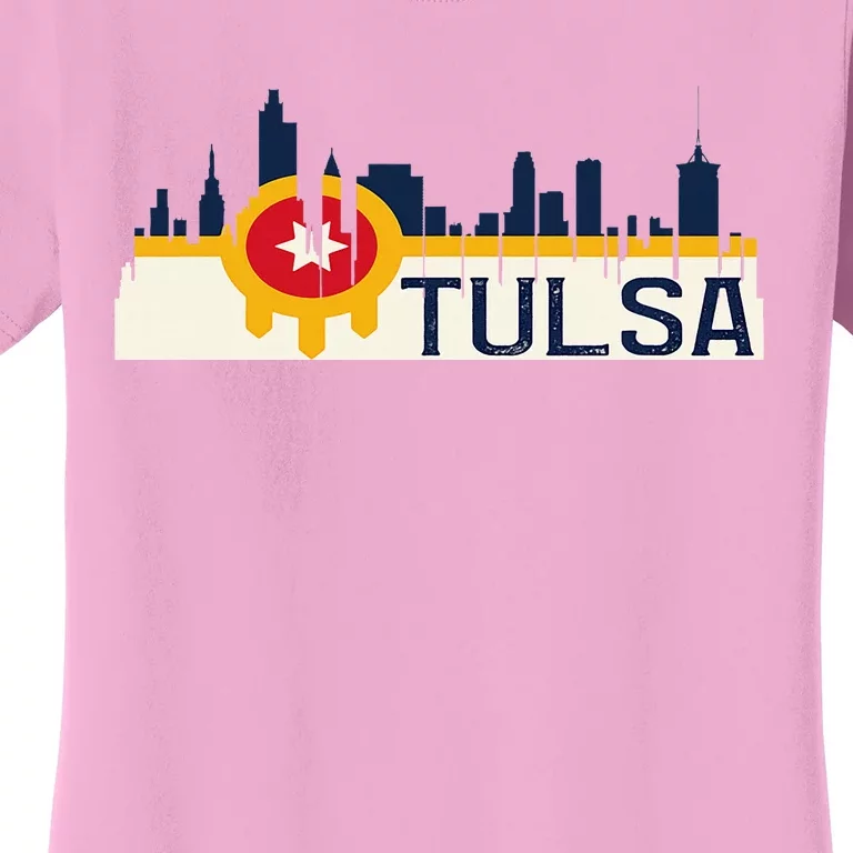 Tulsa Flag Skyline Women's T-Shirt