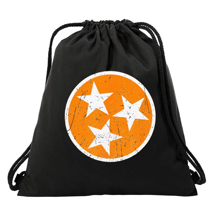 Tennessee Flag State Vintage Style Drawstring Bag