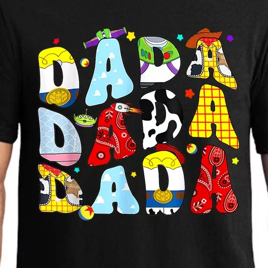 Toy Funny Story Dada Boy Dad Fathers Day For Pajama Set