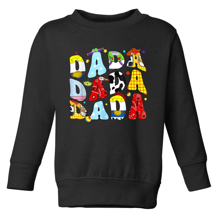 Toy Funny Story Dada Boy Dad Fathers Day For Toddler Sweatshirt